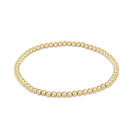 Extend Classic Gold 3mm Bead Bracelet Bracelets enewton