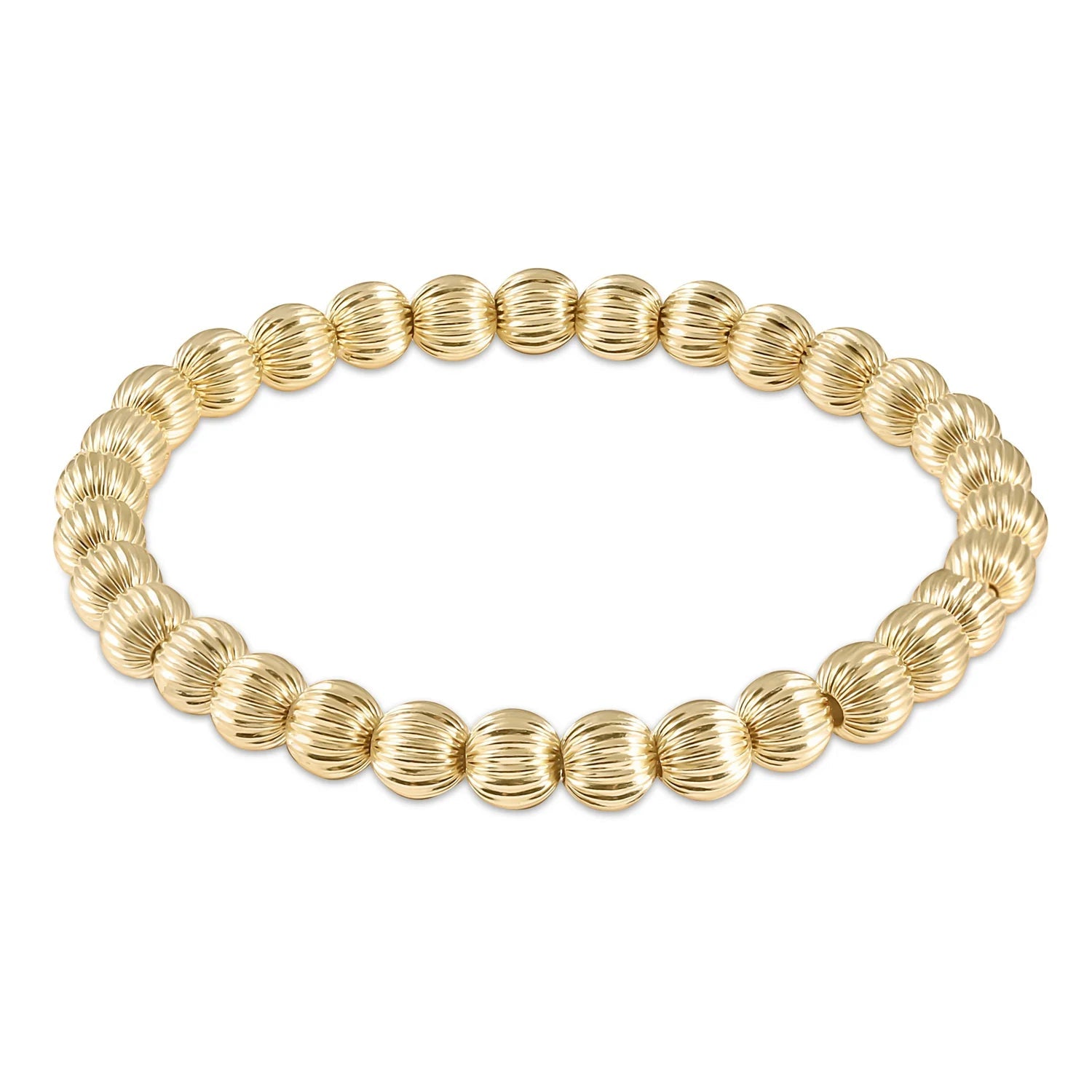 Extends Dignity Gold 6mm Bead Bracelet Bracelets enewton