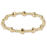 Extends Honesty Gold Sincerity Pattern 6mm Bead Bracelet Bracelets enewton