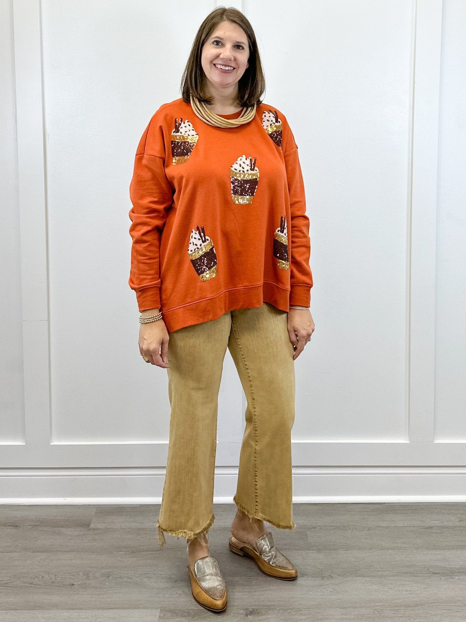 Fall Sparkle Sweatshirt Sweatshirts + Pullovers Mudpie