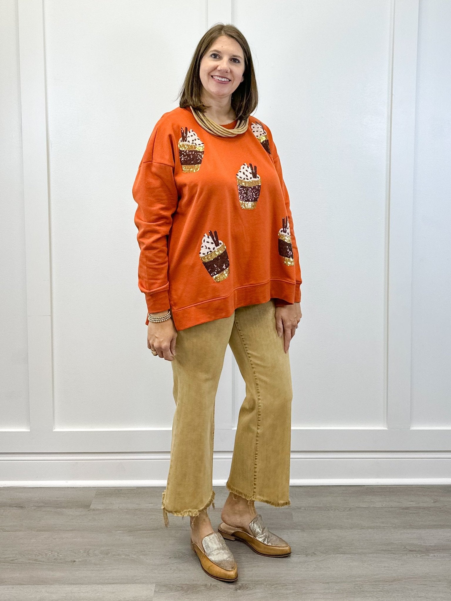 Fall Sparkle Sweatshirt Sweatshirts + Pullovers Mudpie