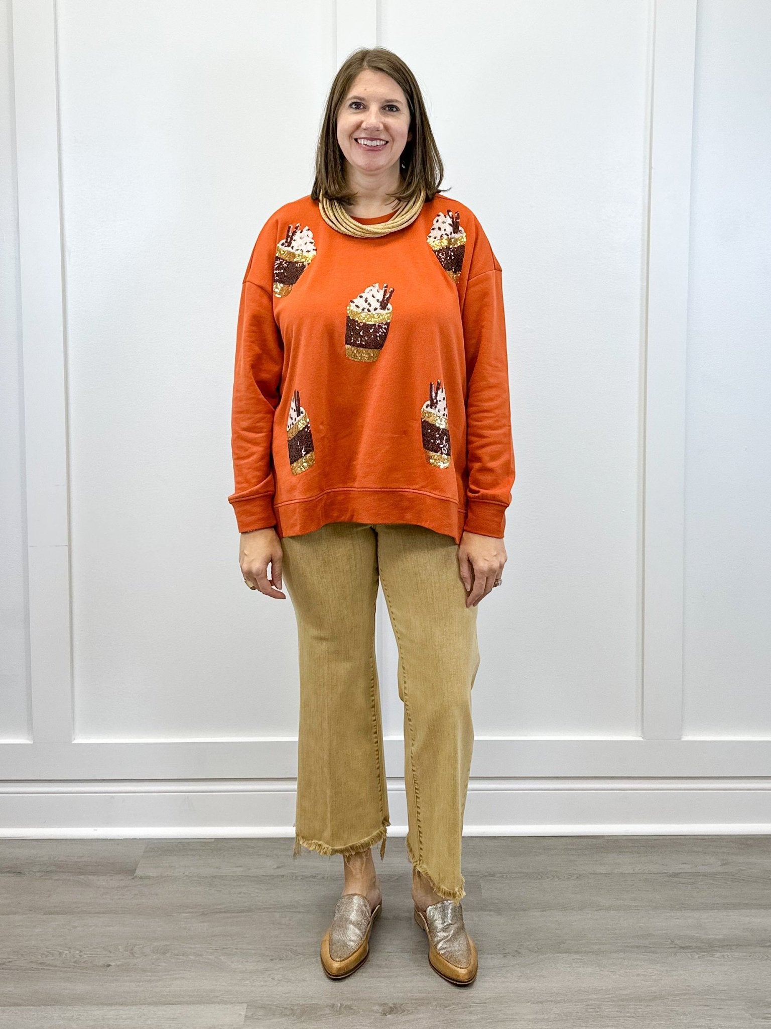 Fall Sparkle Sweatshirt Sweatshirts + Pullovers Mudpie