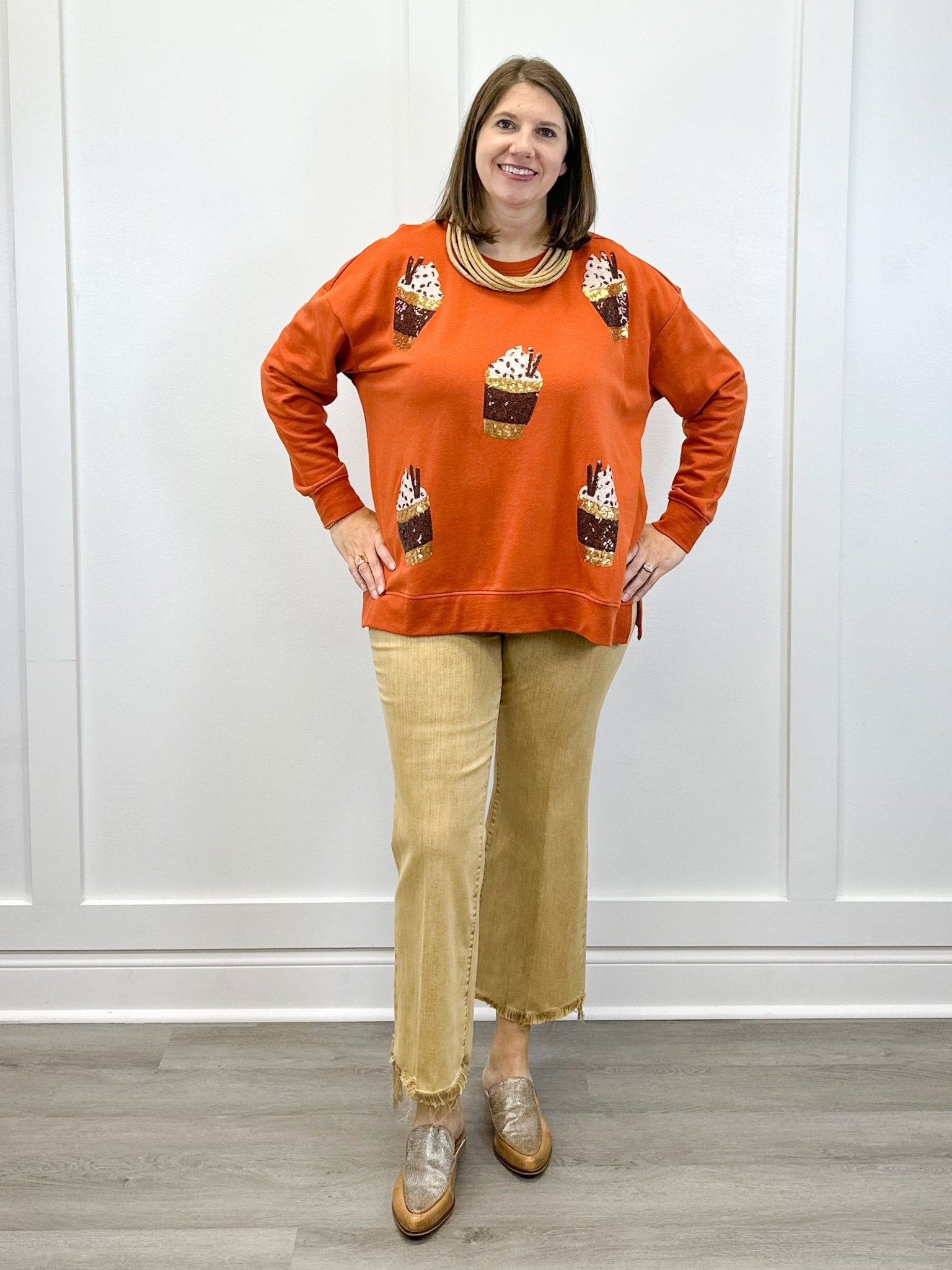 Fall Sparkle Sweatshirt Sweatshirts + Pullovers Mudpie