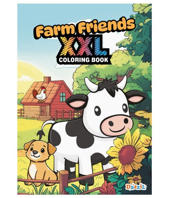 Farm Friends XXL Coloring Book Kids Misc Accessories Nova Toys