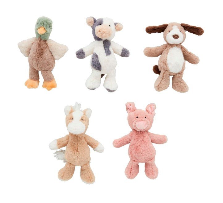 Farm Plush Rattle Pals - Assorted Baby Accessories Mudpie
