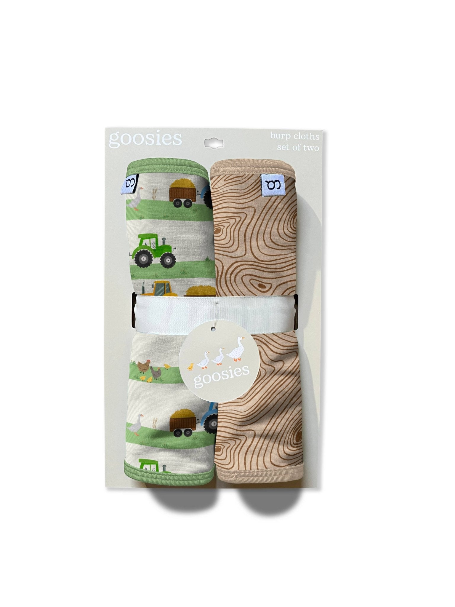 Farm Stripes Burp Cloth Set Baby Accessories Goosies