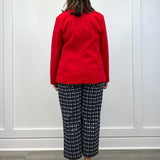 Faux Double Breasted Blazer - Tango Red - Sugar Babies Children's Boutique/Meg's Shoppe