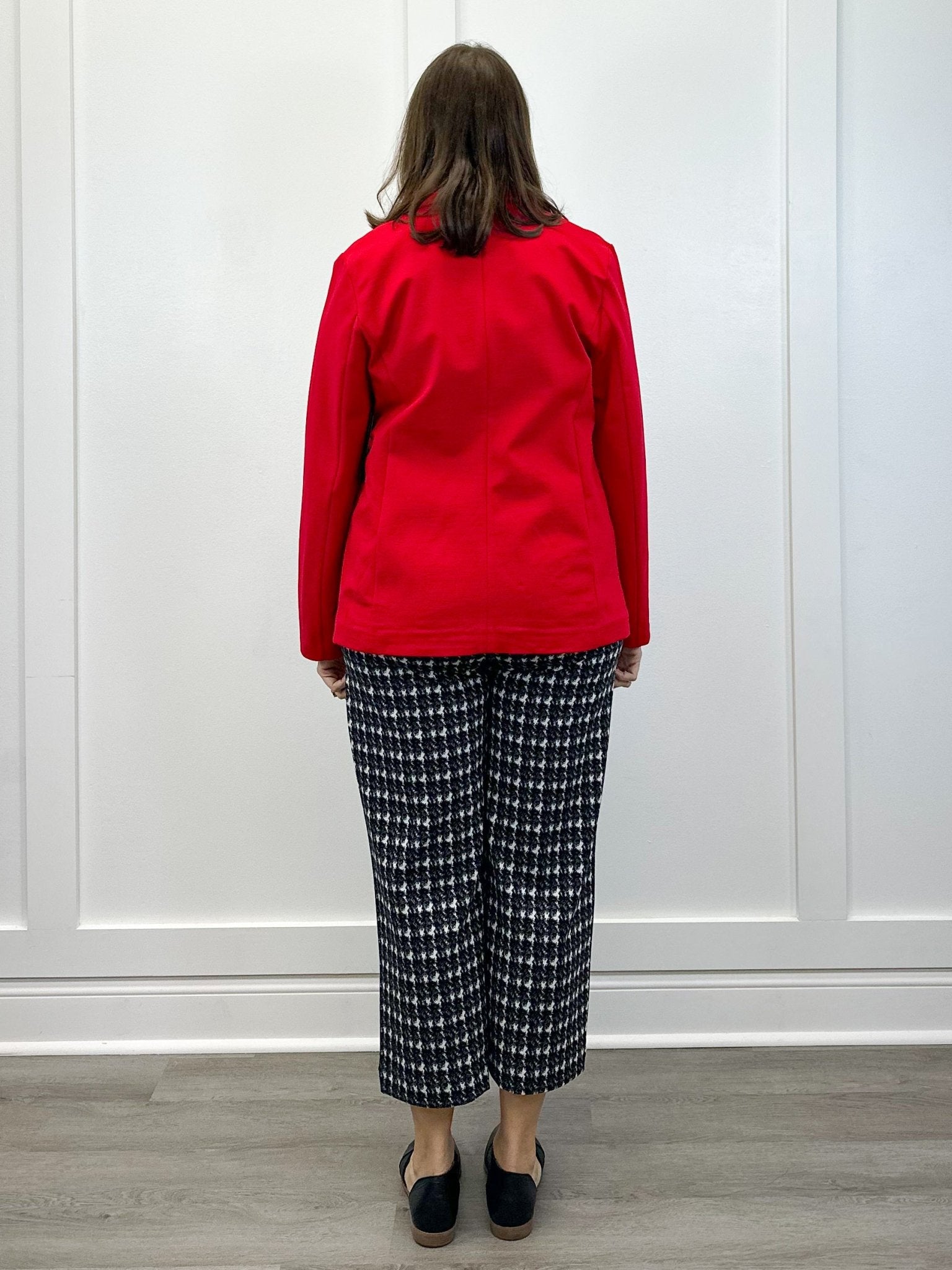 Faux Double Breasted Blazer - Tango Red - Sugar Babies Children's Boutique/Meg's Shoppe