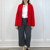 Faux Double Breasted Blazer - Tango Red - Sugar Babies Children's Boutique/Meg's Shoppe