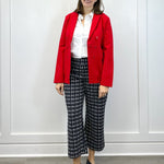 Faux Double Breasted Blazer - Tango Red - Sugar Babies Children's Boutique/Meg's Shoppe