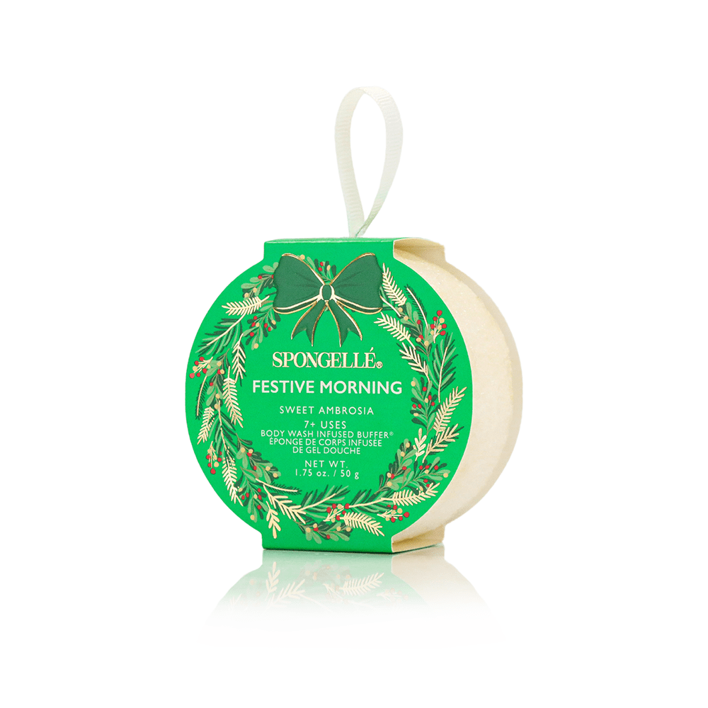 Festive Morning - Sweet Ambrosia Holiday Wreath Body Buffer Self-Care Spongellé
