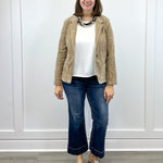 Fitted Blazer - Khaki Outerwear Liverpool