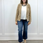 Fitted Blazer - Khaki Outerwear Liverpool