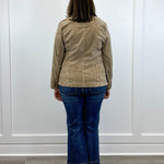 Fitted Blazer - Khaki Outerwear Liverpool