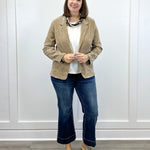 Fitted Blazer - Khaki Outerwear Liverpool