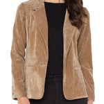 Fitted Blazer - Khaki Outerwear Liverpool