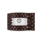 Flat Rectangle Hair Clip - Medium - Truly Taupe Quilted Hair Accessories Teleties