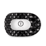 Flat Round Hair Clip - Large - Jet Black Quilted Hair Accessories Teleties