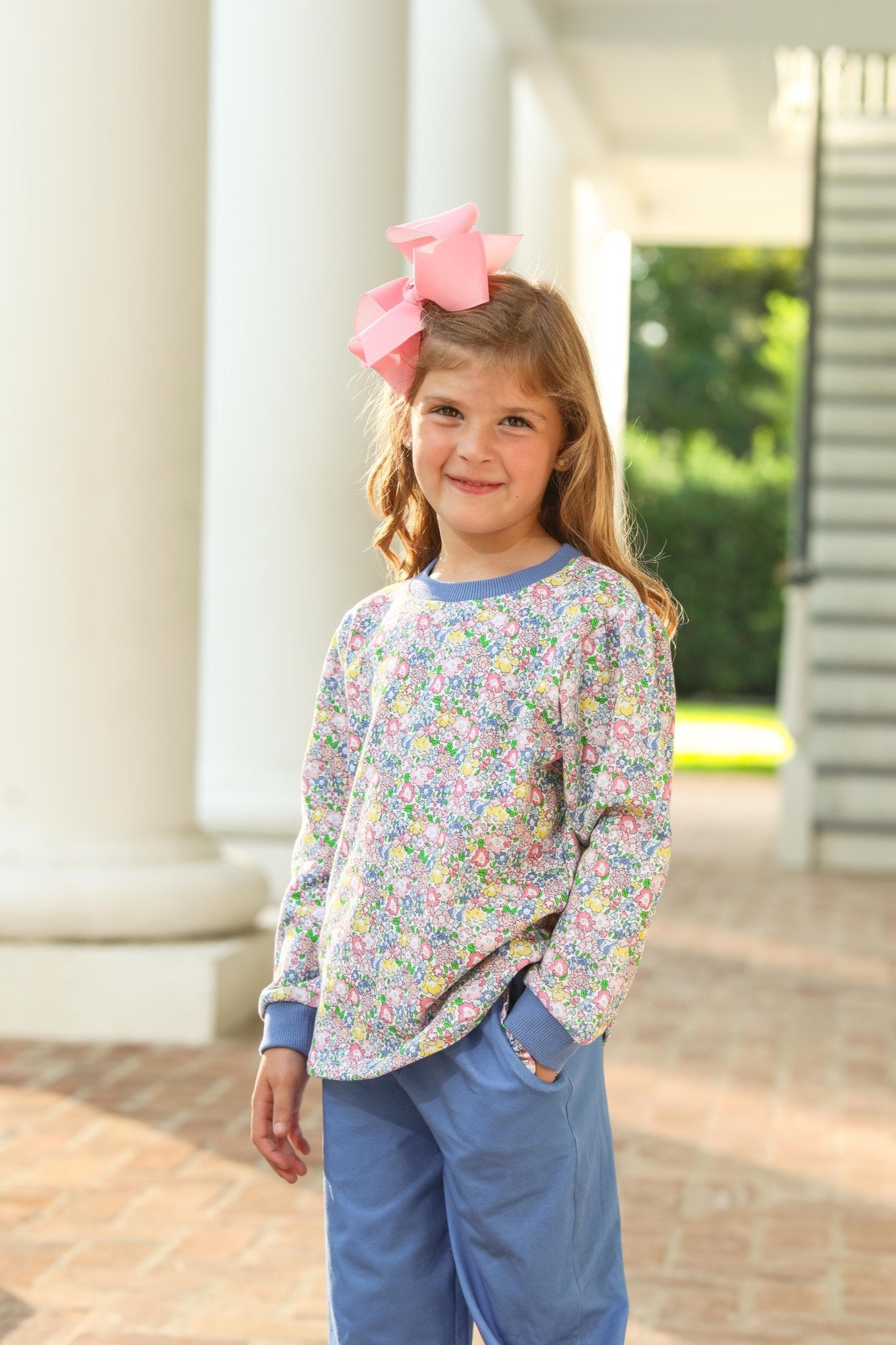 Floral French Terry Set Girls Sets Trotter Street Kids