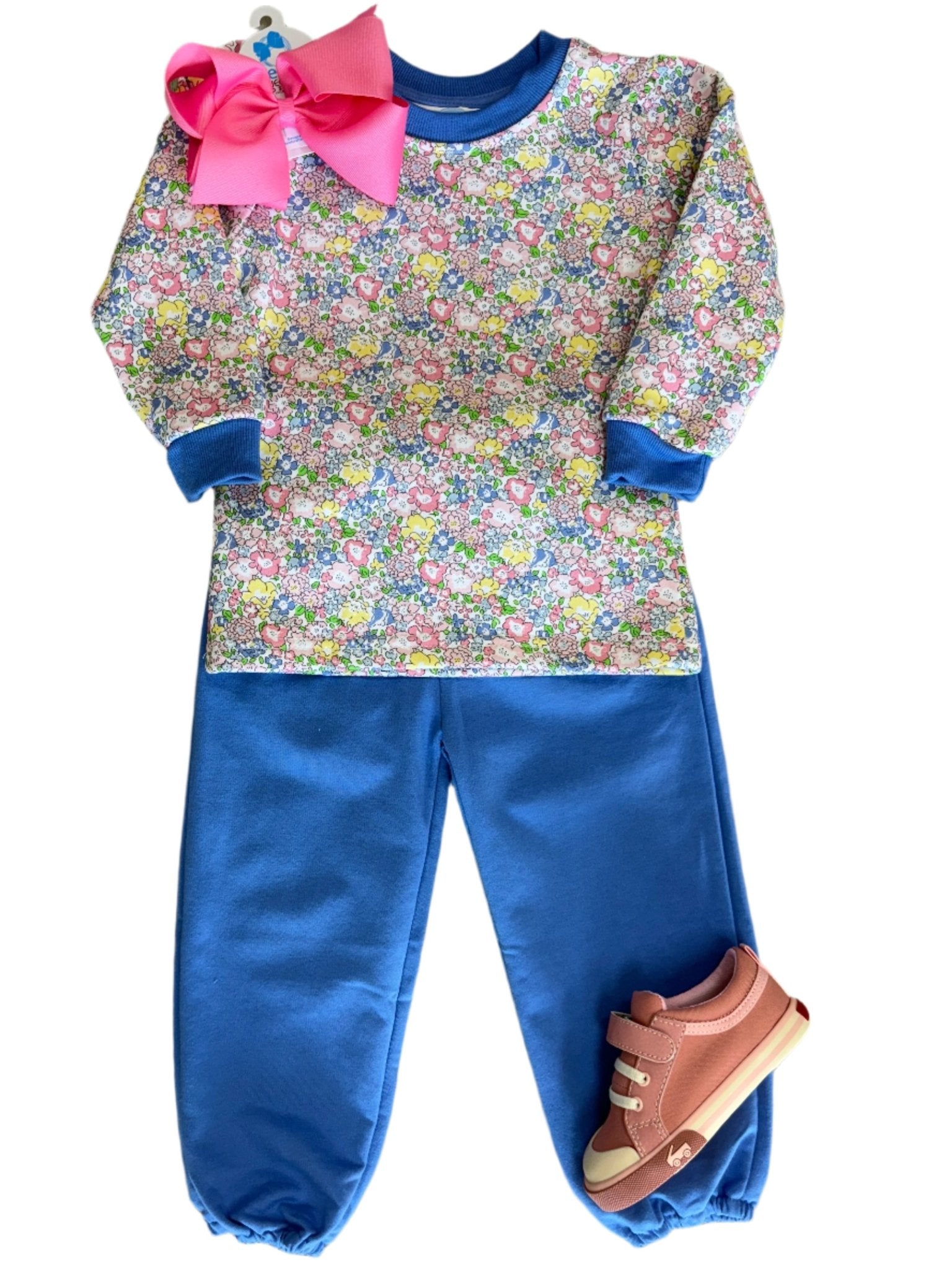 Floral French Terry Set Girls Sets Trotter Street Kids