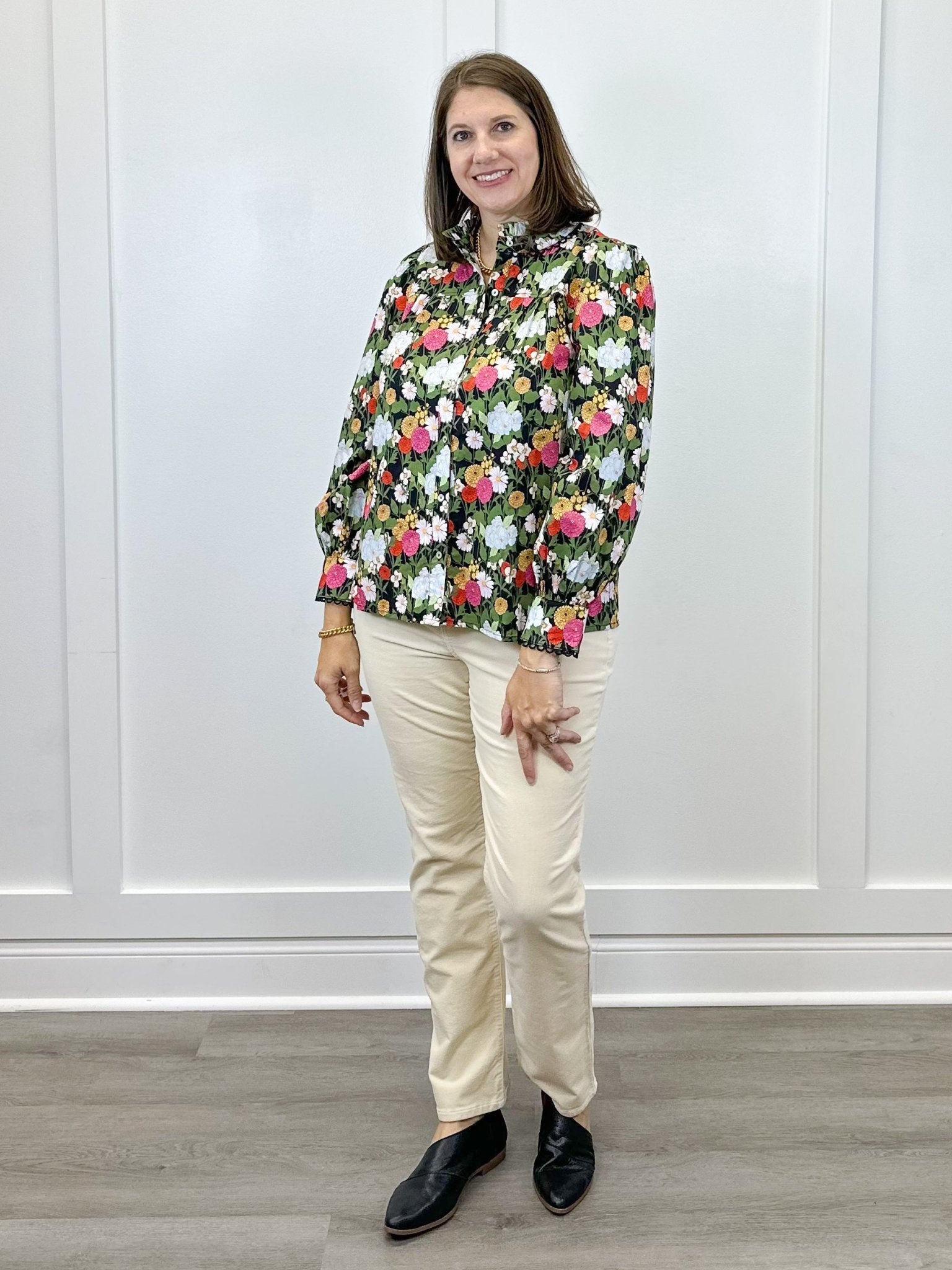 Floral Reverie Top - Black Tops Jodifl