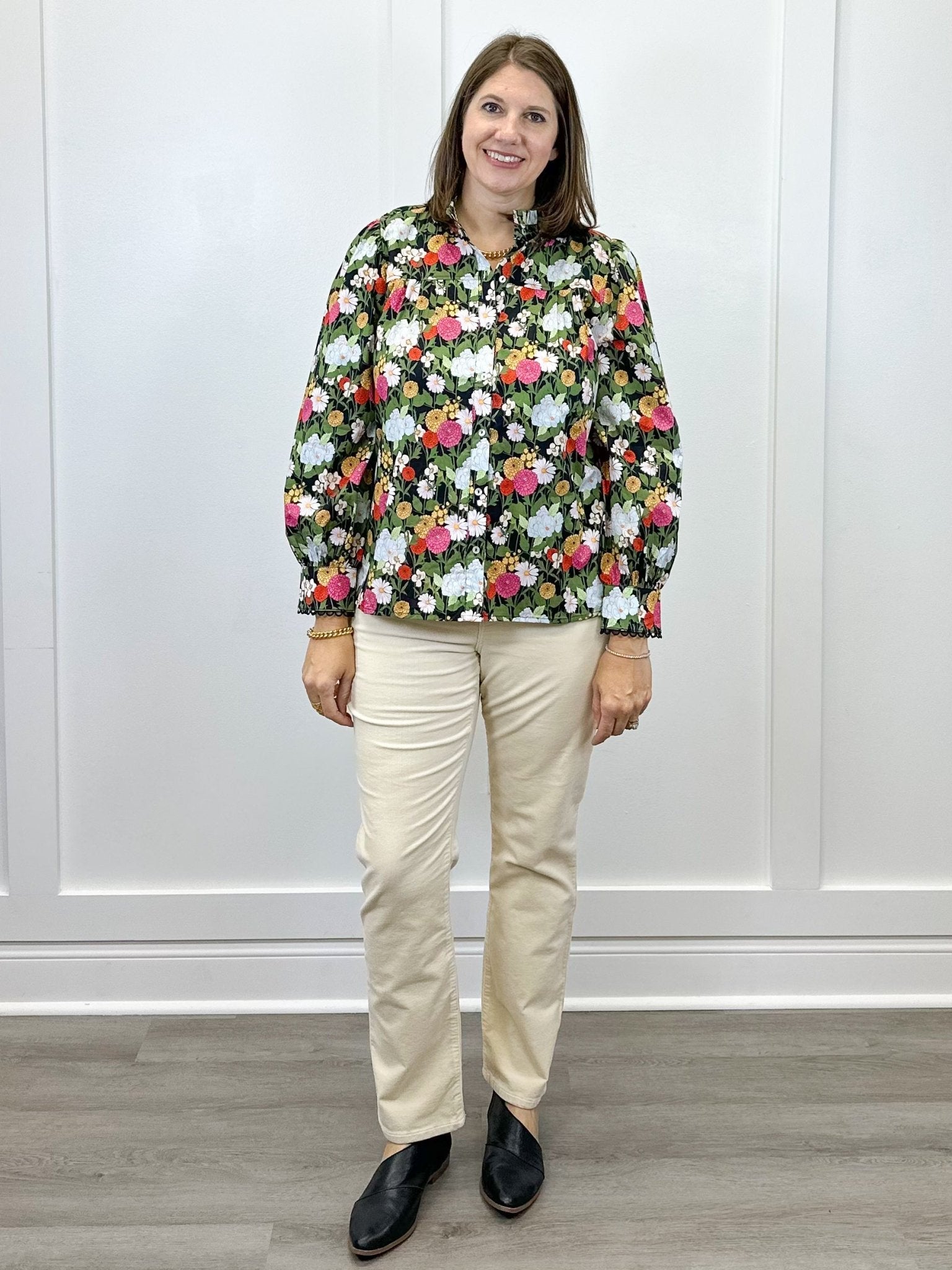 Floral Reverie Top - Black Tops Jodifl