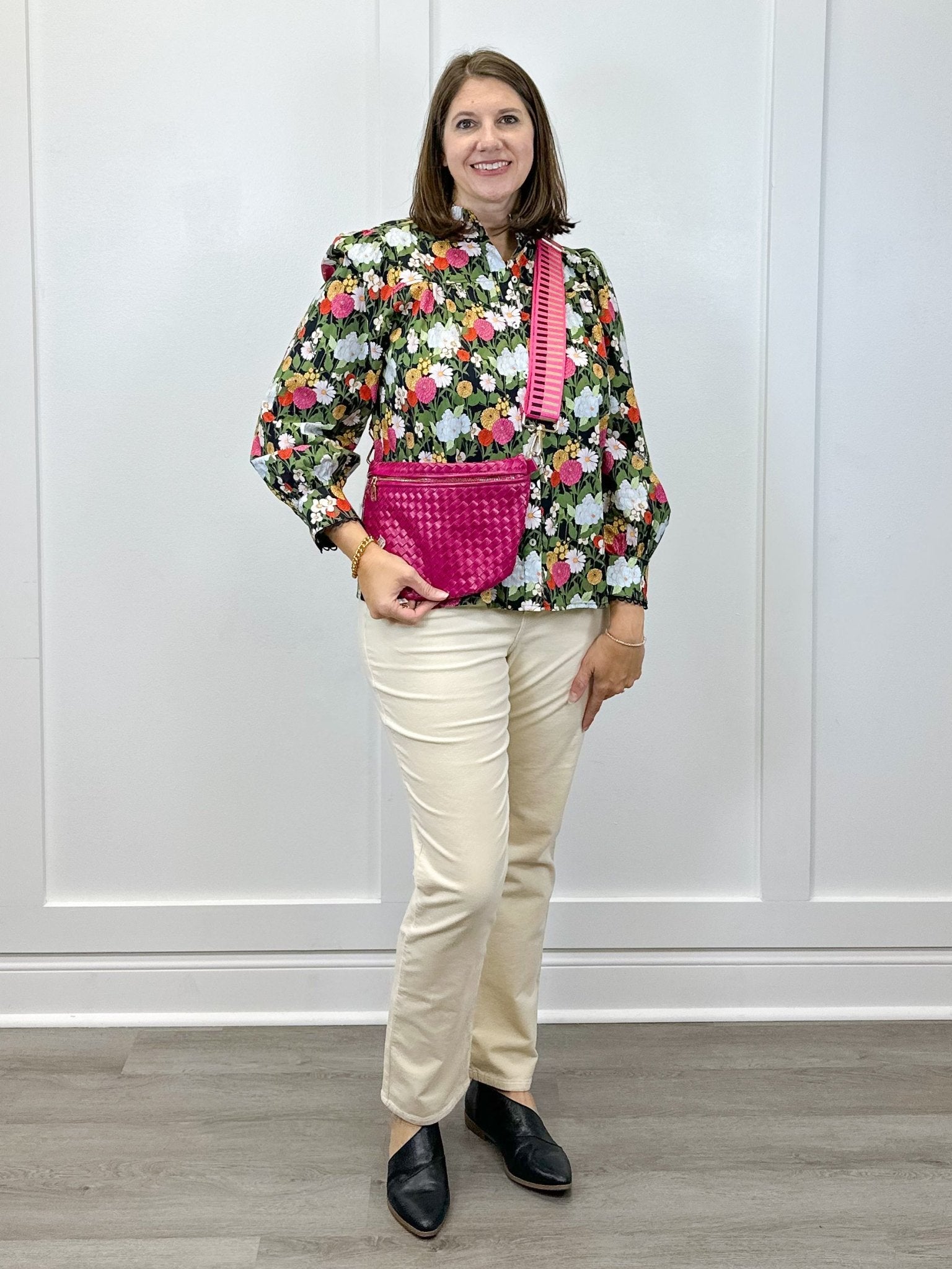 Floral Reverie Top - Black Tops Jodifl