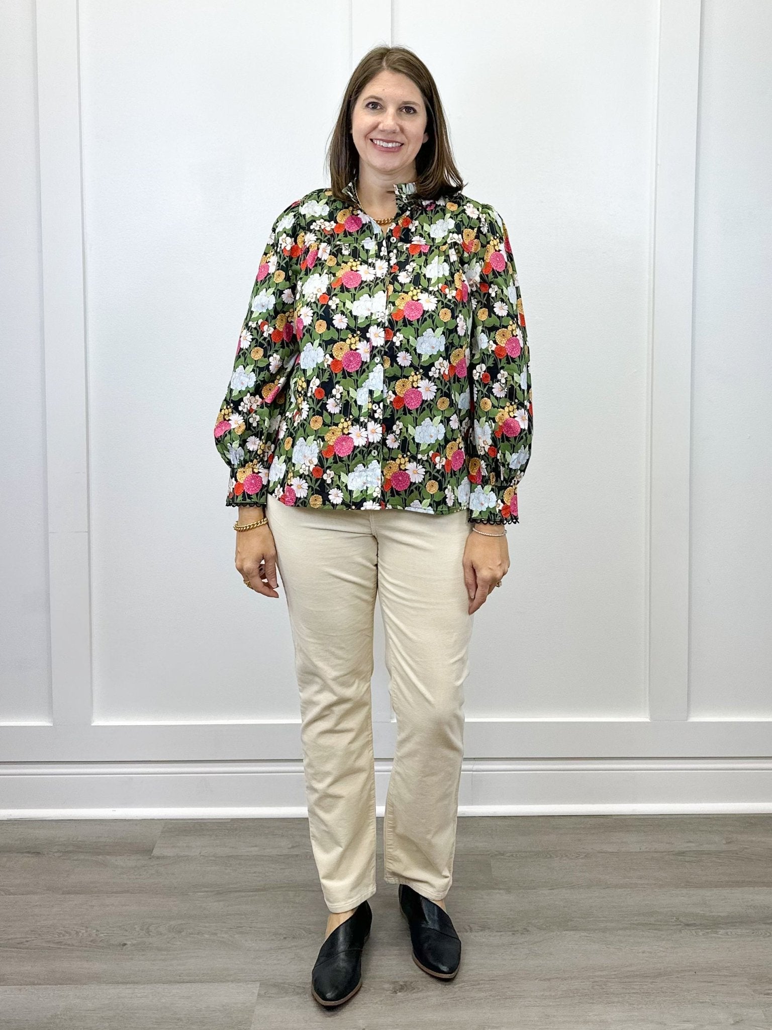 Floral Reverie Top - Black Tops Jodifl