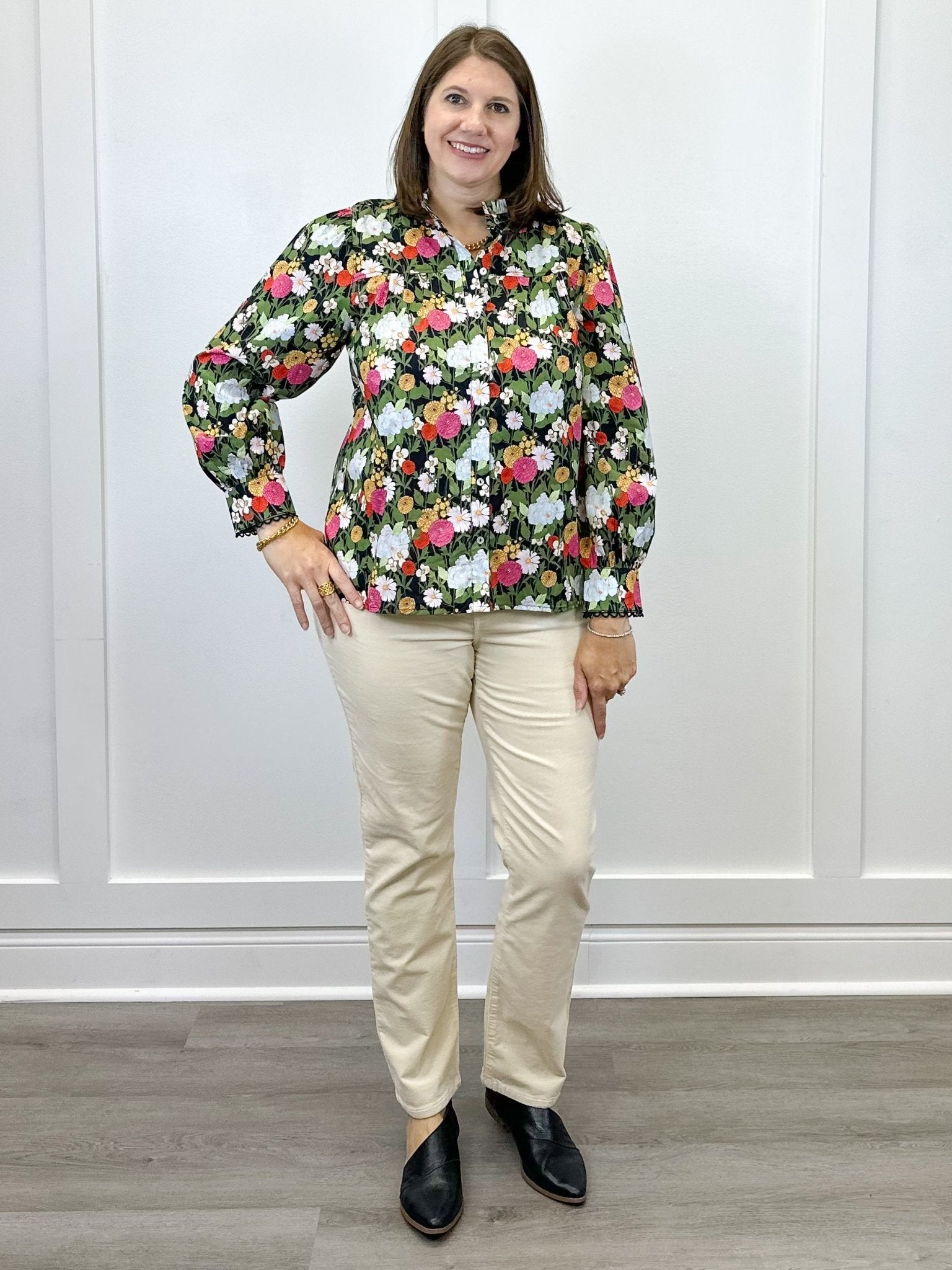 Floral Reverie Top - Black Tops Jodifl