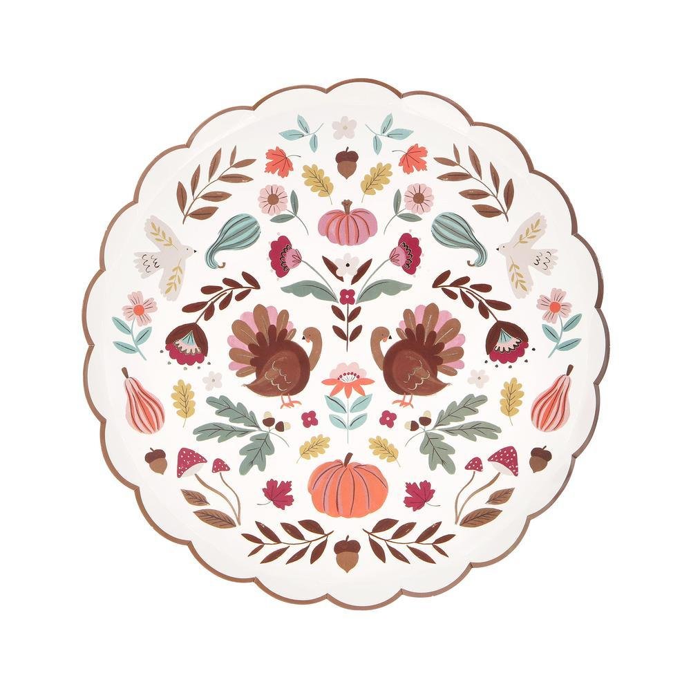 Folk Fall Side Plates Seasonal Meri Meri