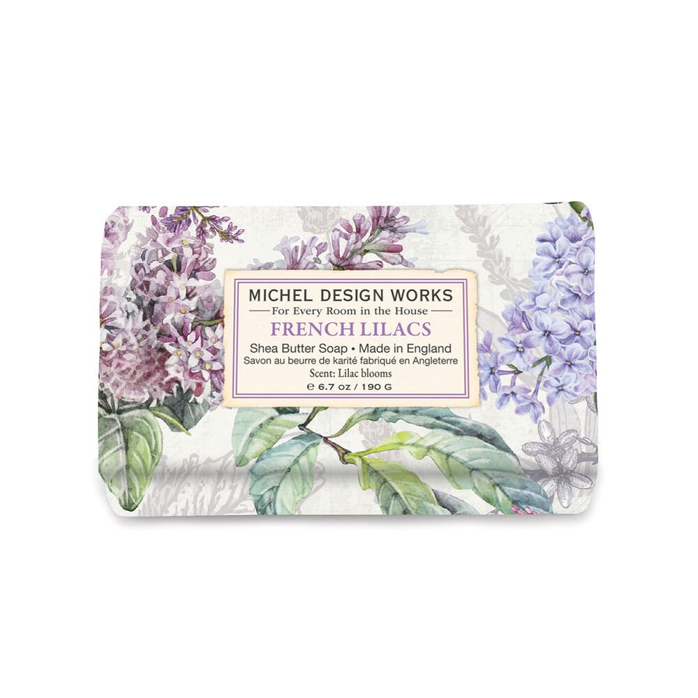 French Lilacs Medium Bath Soap Bar Candles Michel Design Works