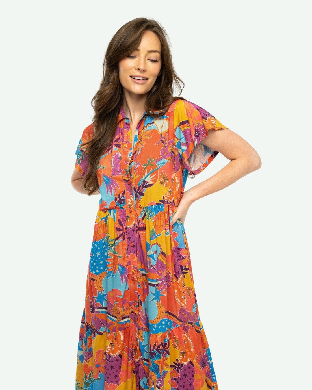Frenchi Maxi Long Dresses Briton Court