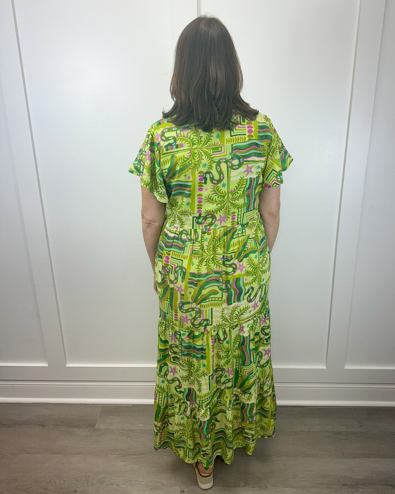 Frenchi Maxi - Summer Green Long Dresses Briton Court