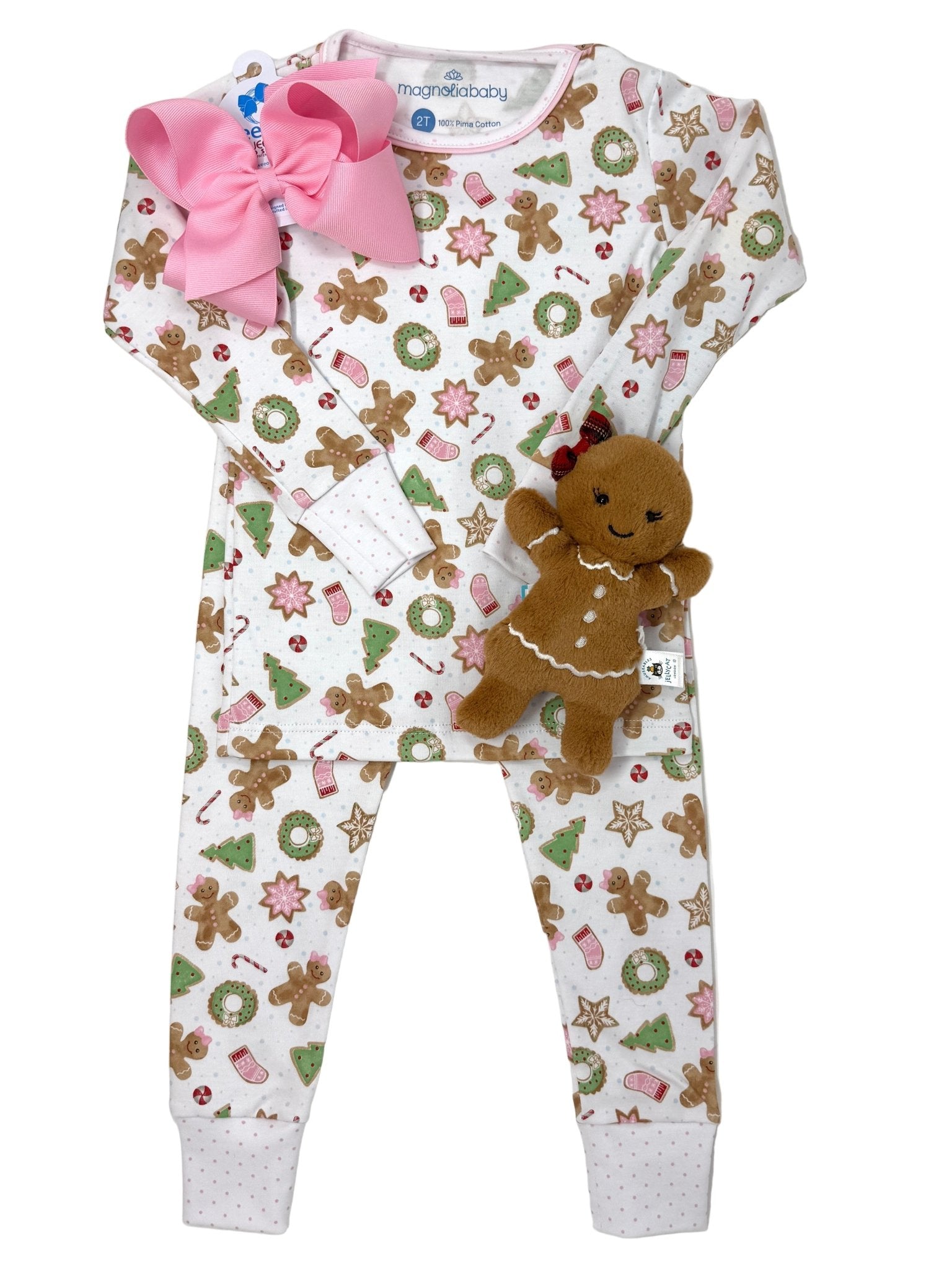 Frosted Wonderland Toddler L/S Pajamas - Pink - Sugar Babies Children's Boutique/Meg's Shoppe