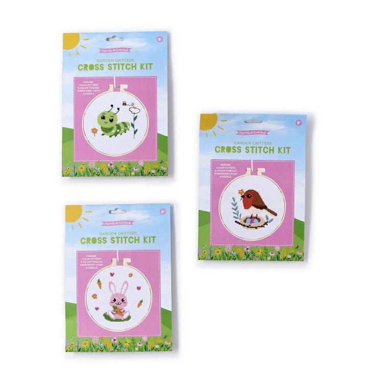 Garden Critters Cross Stitch Embroidery - Assorted Toys Two's Company