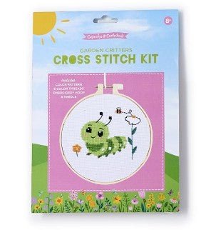 Garden Critters Cross Stitch Embroidery - Assorted Toys Two's Company Caterpillar