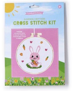 Garden Critters Cross Stitch Embroidery - Assorted Toys Two's Company Bunny