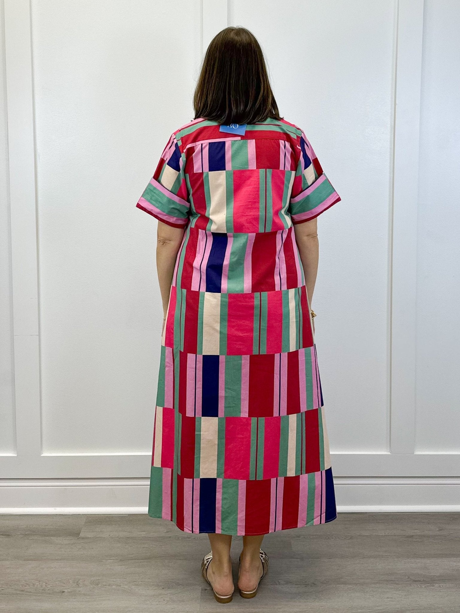 Gibbons Dress - Woodland Stripes Long Dresses Livro
