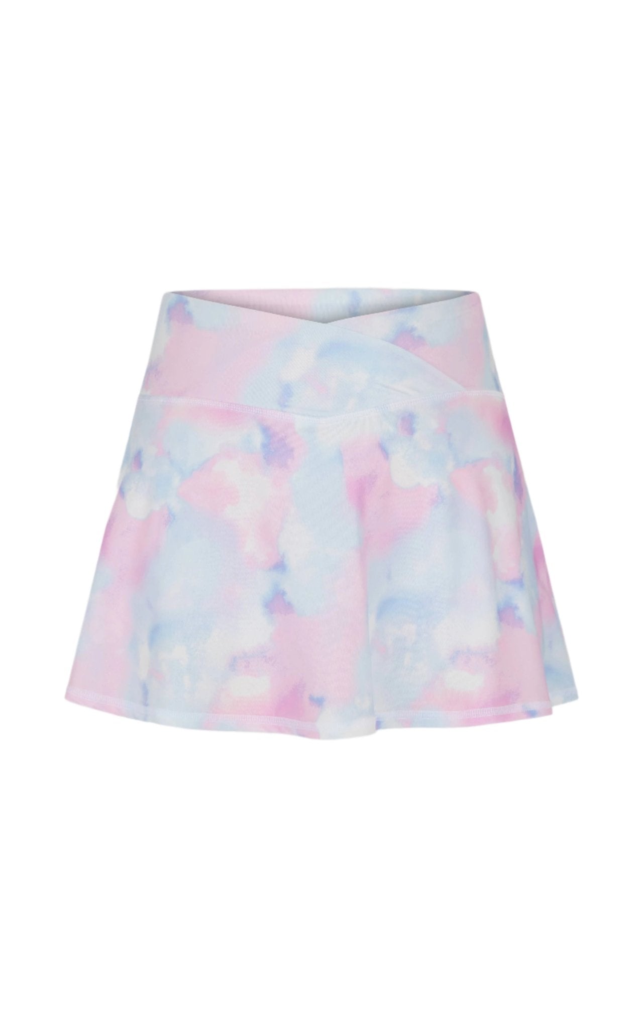 Girls Criss Cross Skort - Smudge Tie Dye Girls Skirts + Bloomers 90 Degree by Reflex