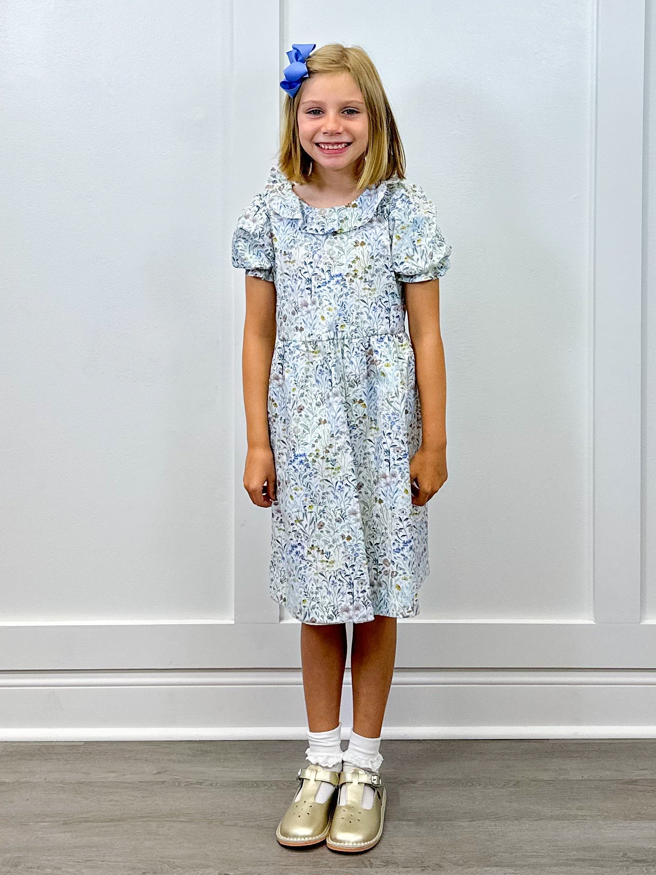 Girls Flounce Dress - Willow Floral Girls Occasion Dresses Funtasia Too