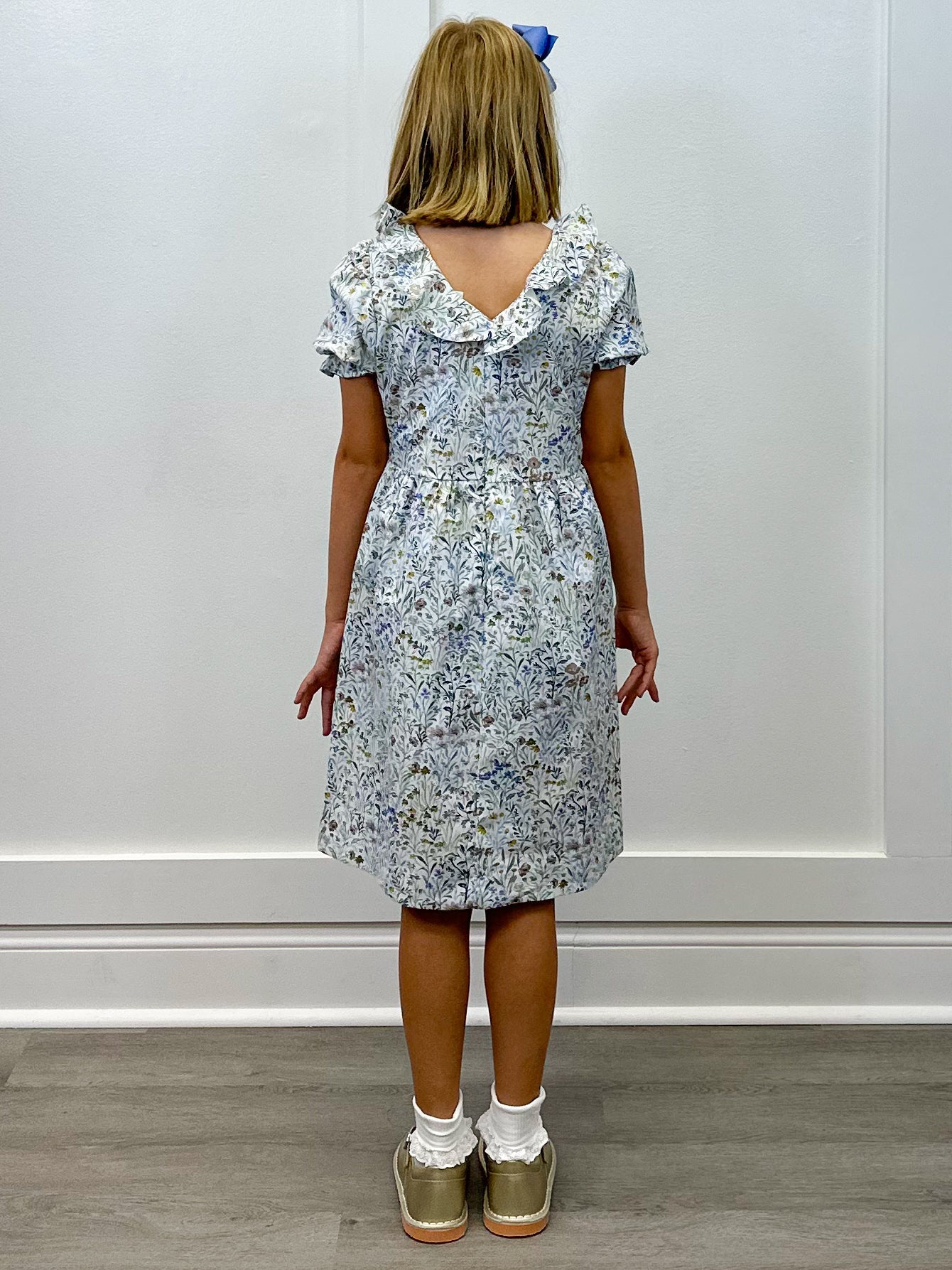 Girls Flounce Dress - Willow Floral Girls Occasion Dresses Funtasia Too