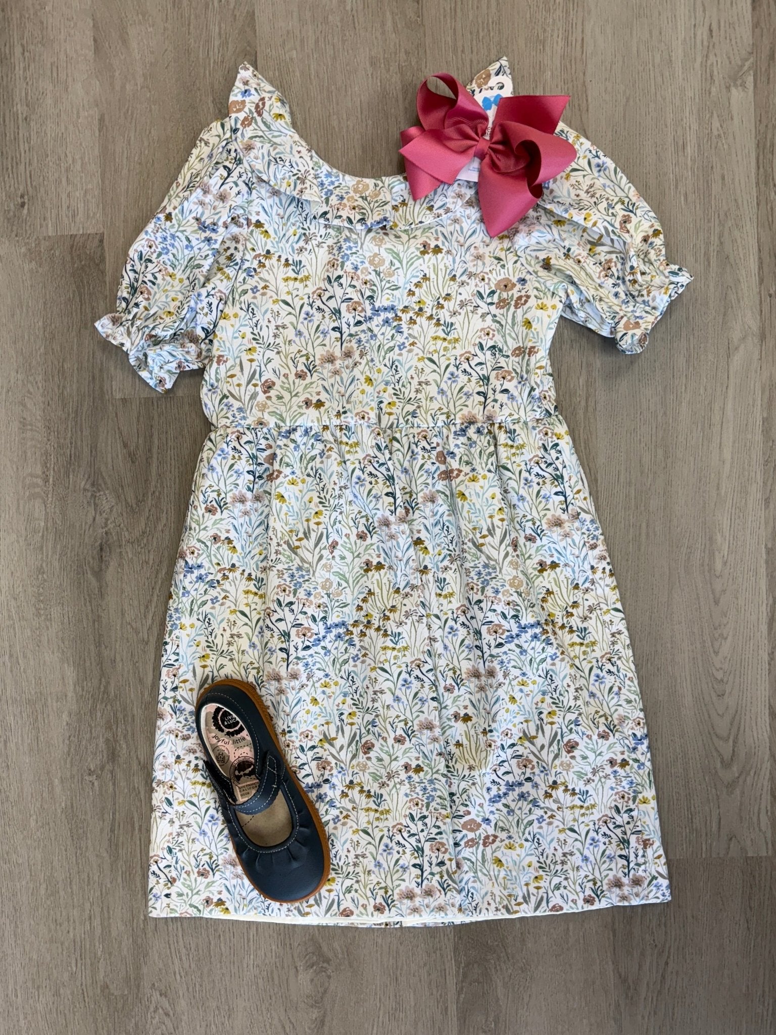 Girls Flounce Dress - Willow Floral Girls Occasion Dresses Funtasia Too