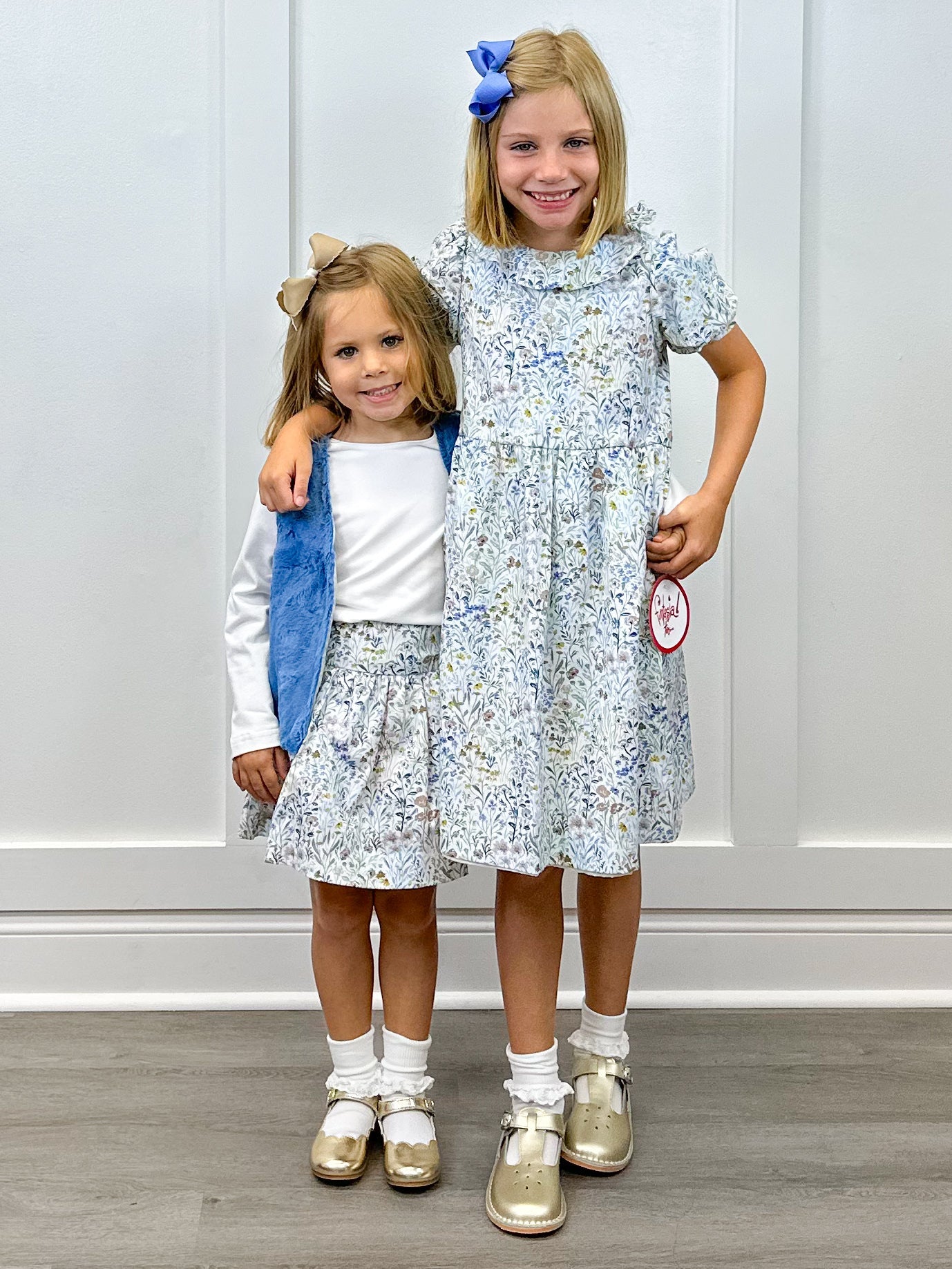 Girls Skirt Set - Ivory & Willow Floral Girls Sets Funtasia Too