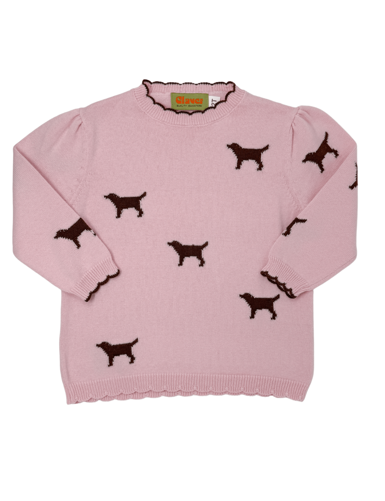 Girls Lab Sweater - Lt. Pink Girls Sweaters + Sweatshirts Luigi