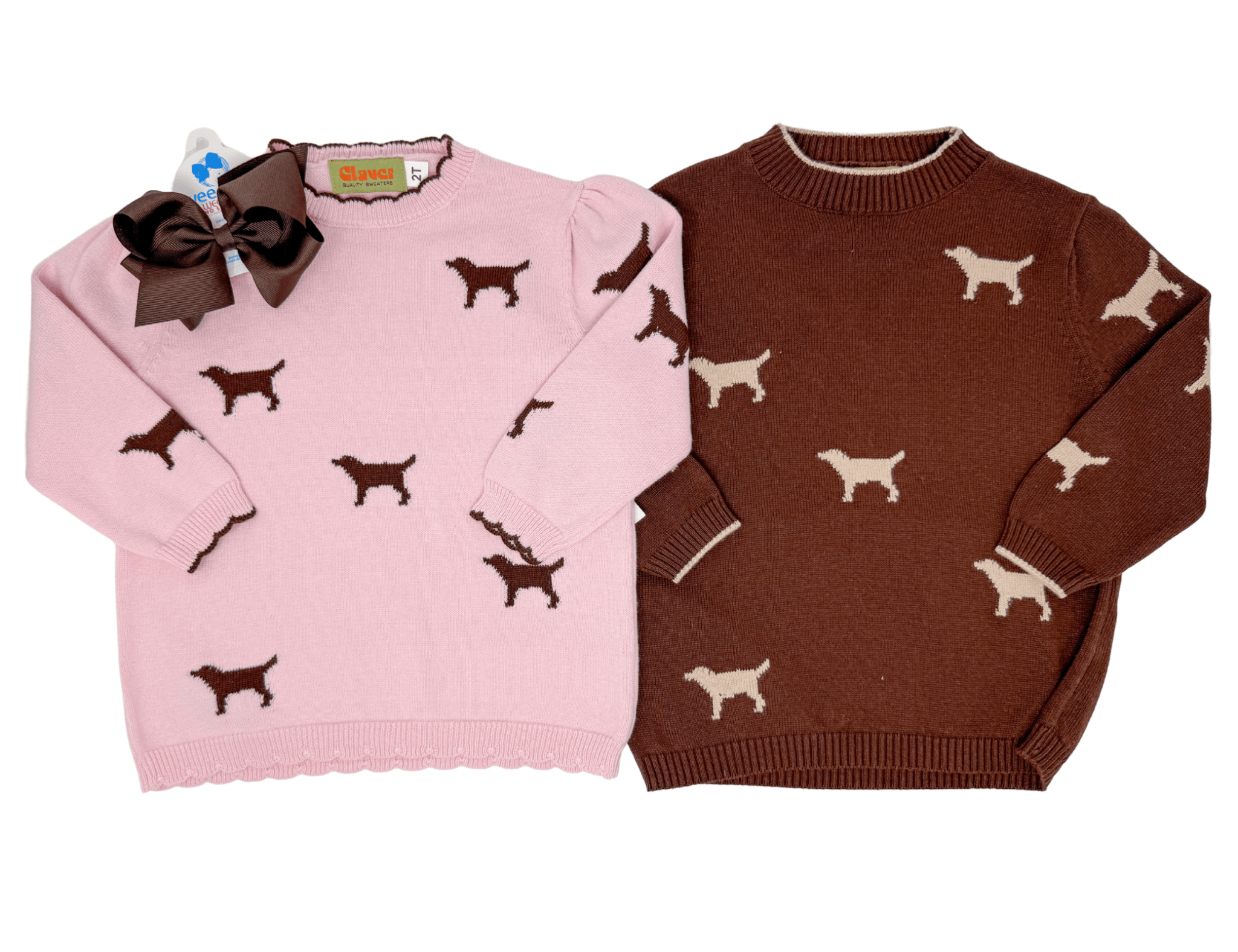 Boys Lab Sweater - Chocolate Brown Boys Sweaters + Sweatshirts Luigi