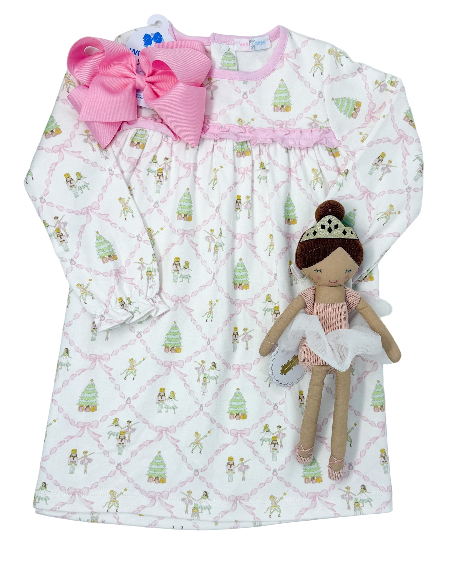 Girls Nutcrackers Pima Morning Gown Kids Pajamas Baby Loren
