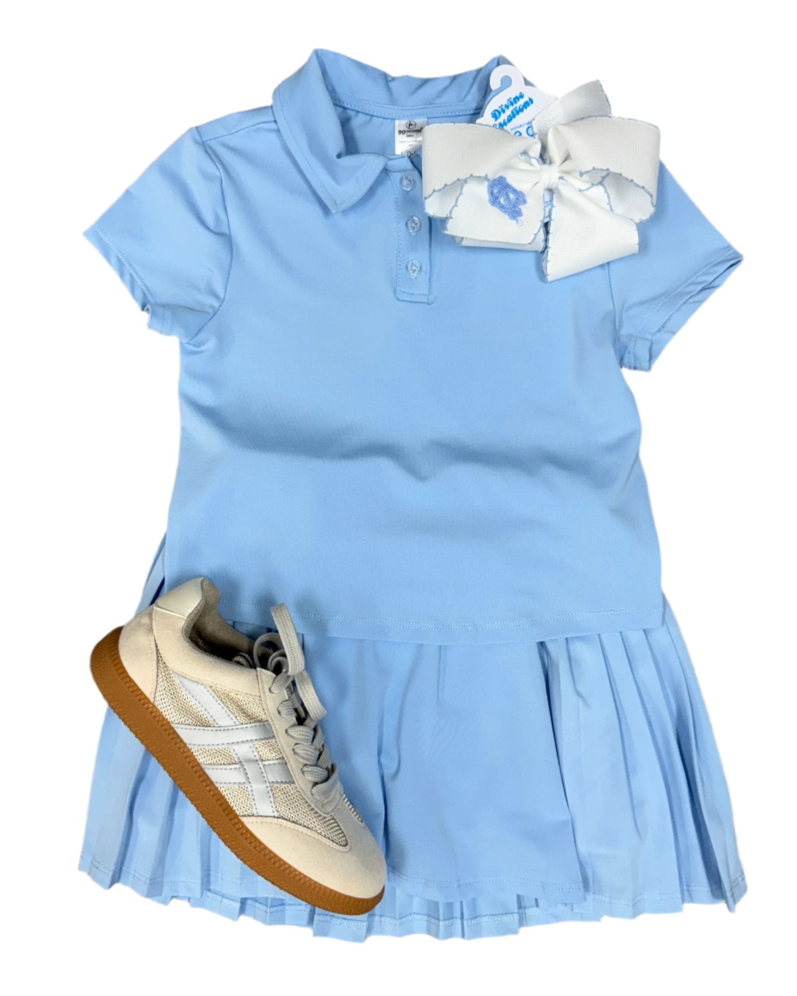 Girls Polo Top + Skort Tennis Set - Dutch Canal Girls Sets 90 Degree by Reflex