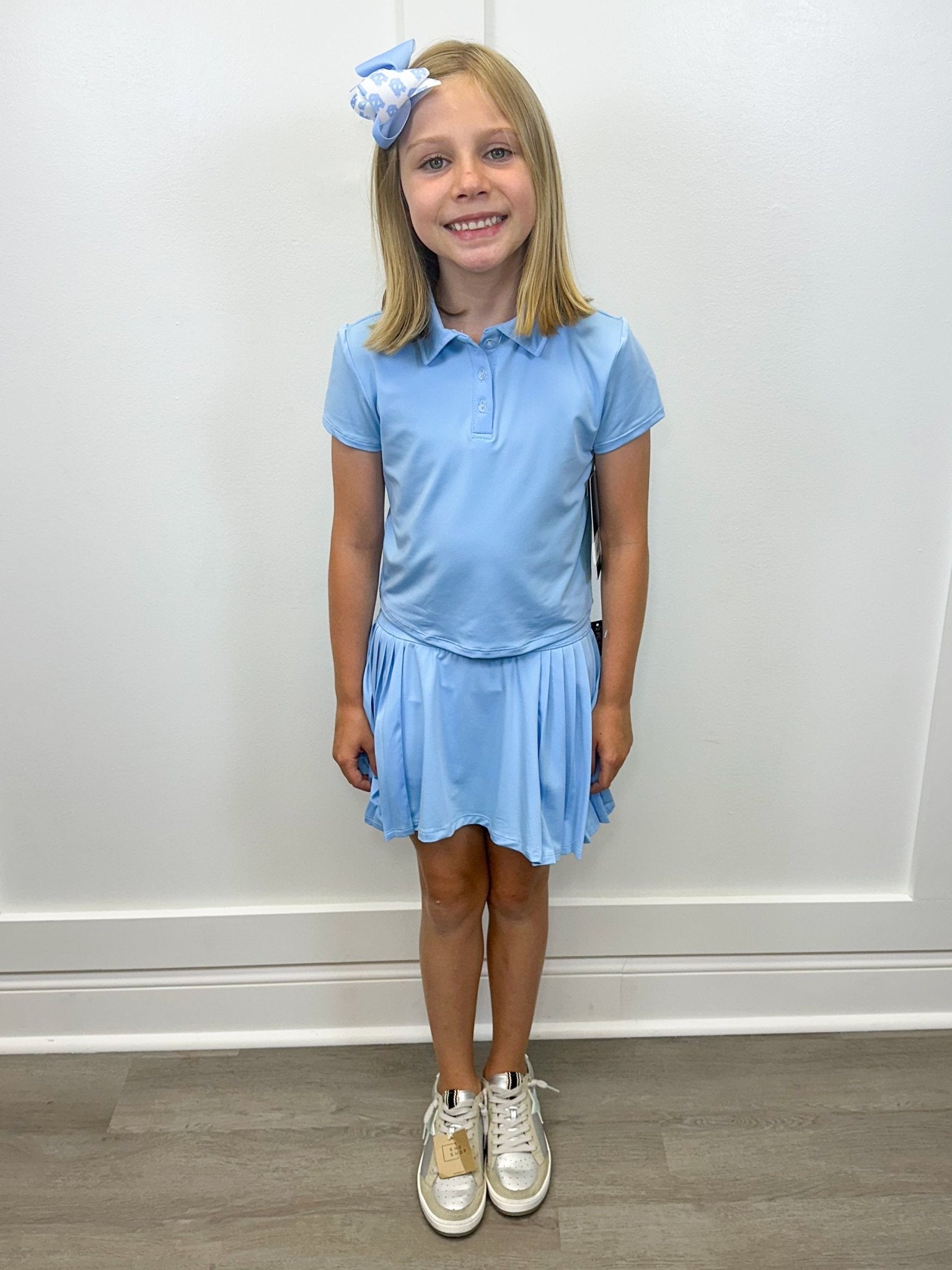 Girls Polo Top + Skort Tennis Set - Dutch Canal Girls Sets 90 Degree by Reflex