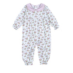 Girls Pumpkins Pima Romper Girls Bubbles + Rompers Baby Loren