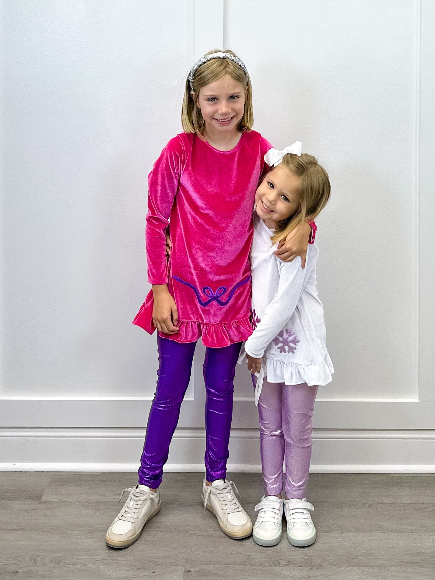Snowflakes Baby Doll Top Girls Tops + Tees Funtasia Too